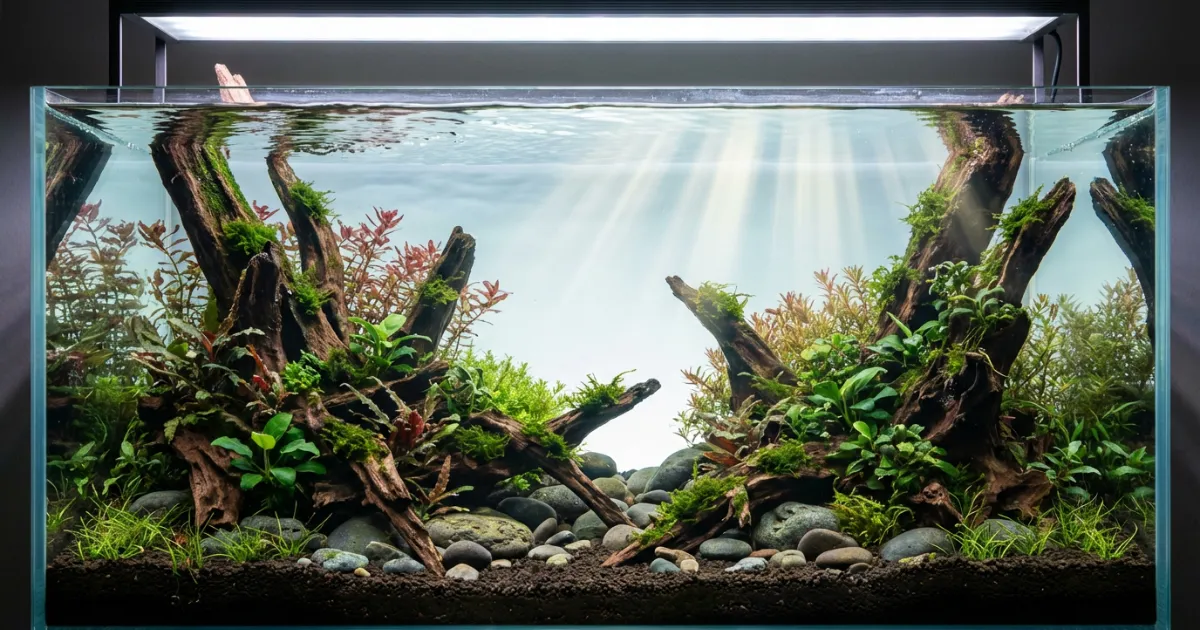 Perbandingan lima gaya aquascape populer dari nature hingga modern minimalist