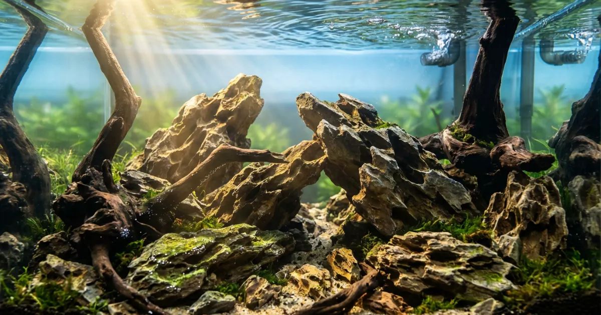 Hardscape Nature Aquascape - Panduan Memilih dan Menata Batu & Kayu