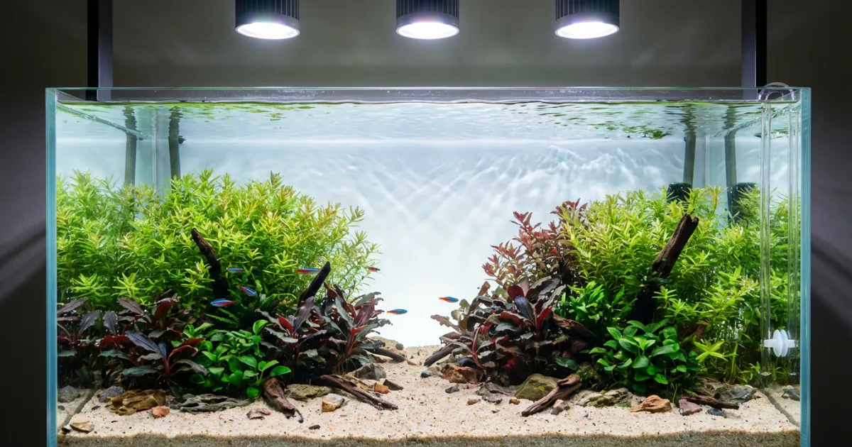 Water change aquascape dengan siphon dan test kit untuk parameter air ideal